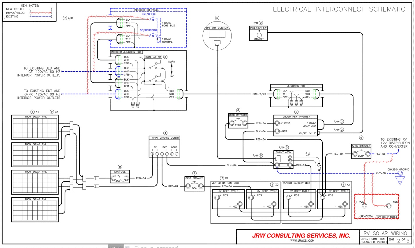 RV POWER UPGRADE - Live, Breathe, Move basic rv wiring diagram 