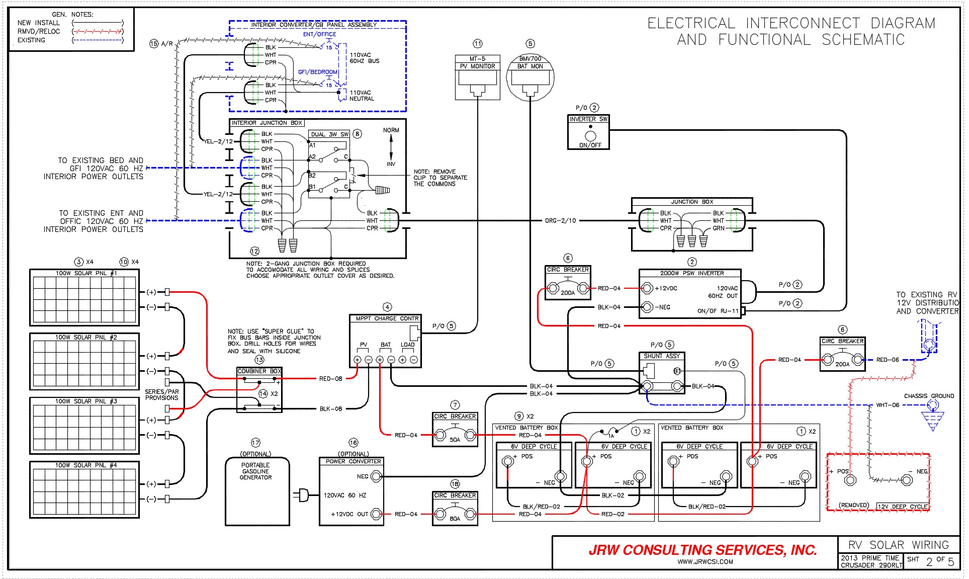 RV POWER UPGRADE - Live, Breathe, Move 1999 coachman rv battery wiring diagram 